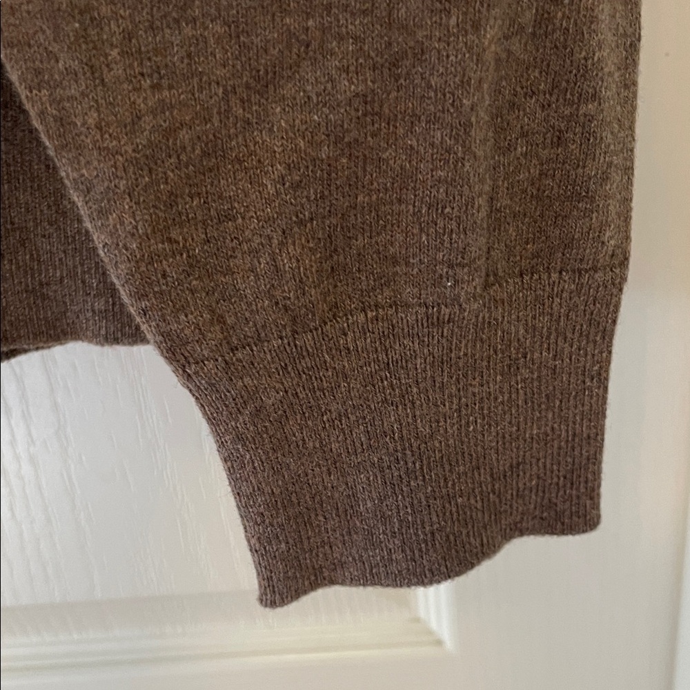 St. John's Bay Women's V-Neck Sweater in Brown - Picture 5 of 8